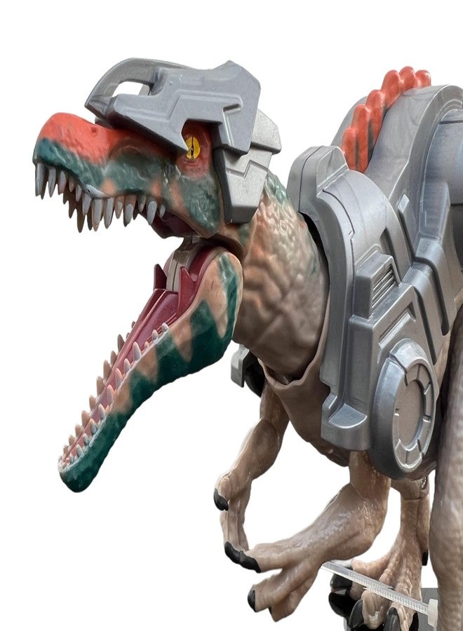 De-Lite 2025 Action Figures Soft Touch Vinyl Plastic Collectible Model Toys… (Spinosaurus Trex Armor Dinosaur World Rebirth Collection Figure Super Deluxe Articulation, 30 cm Long) - Image 4